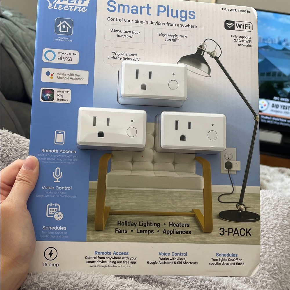 Feit Electric Smart Plugs 3-Pack NWT